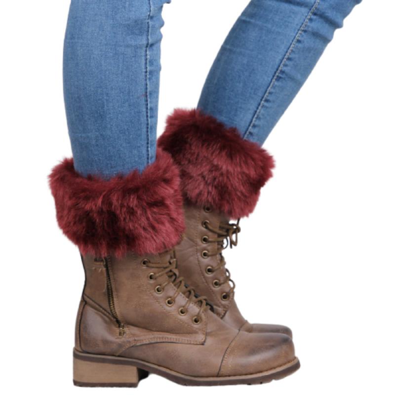 Scandinavische Stijl Warme Voet Warmers Winter Comfort Sokken Nieuwjaar Korte Nep Bont Lijn Mode Martin Laarzen Voet Accessoires