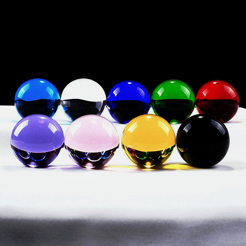 40mm kolorowa kryształowa szklana kula magiczna kula kula fotografia dekoracyjna kula kryształbyć winnym rękodzieło prezent