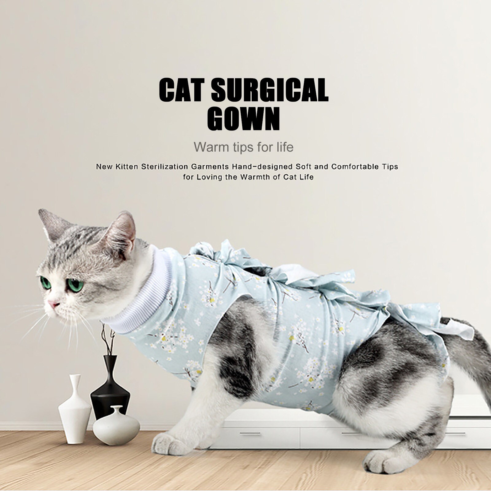 Pet Hond Kat Sterilisatie Pak Anti-Likken Wond Na Chirurgie Operatie Herstel Pet Care Kleding Ademend Katten Spenen Pak