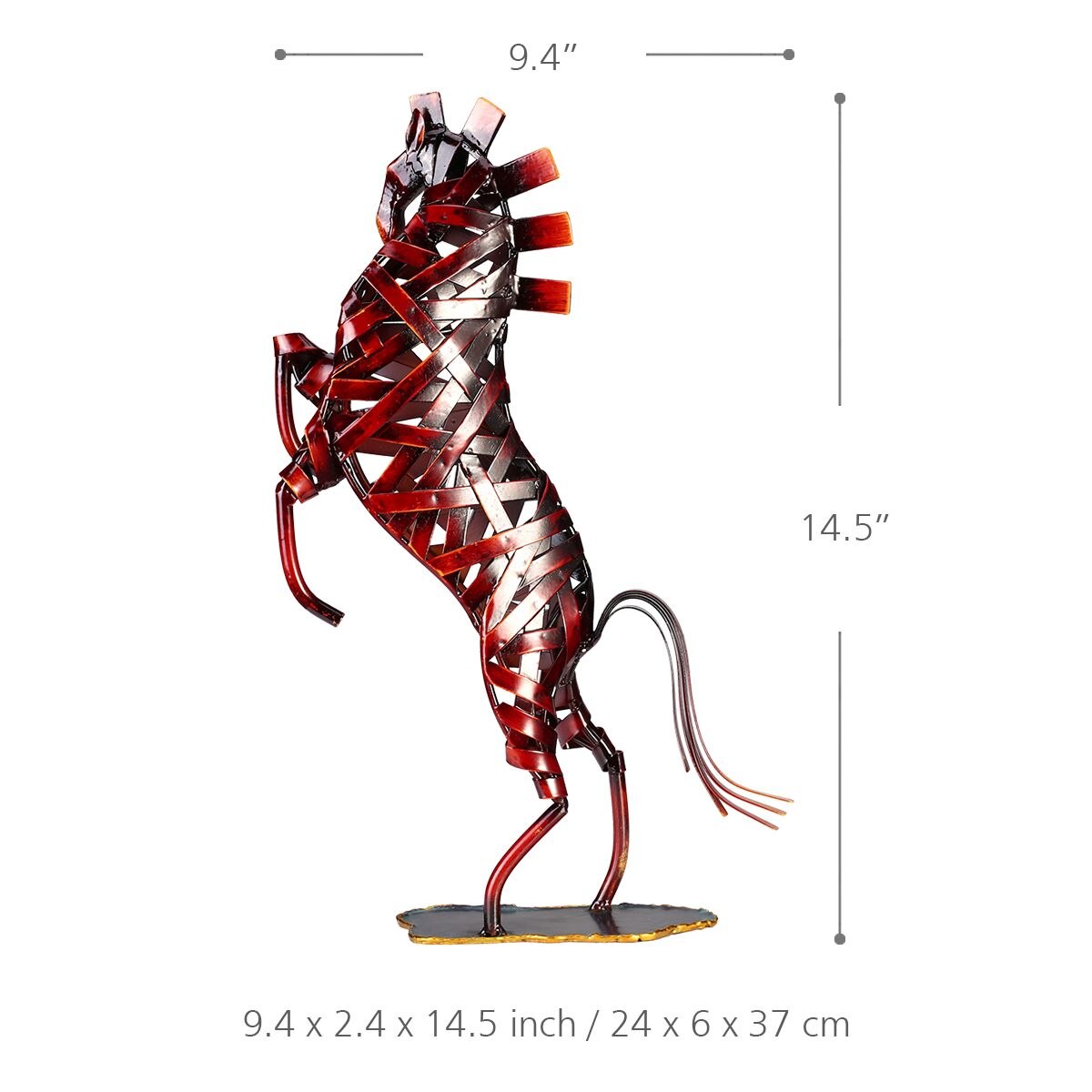 TOOARTS – Sculpture en métal, modèle de girafe tressée, respectueux de l&#39;environnement, Articles de décoration pour la maison, artisanat, bon: 7