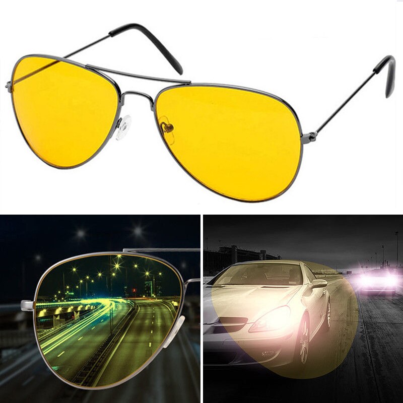 Night Vision Glasses Men Driving Yellow Lens Women Sunglasses Classic Driver Sun Glasses UV400