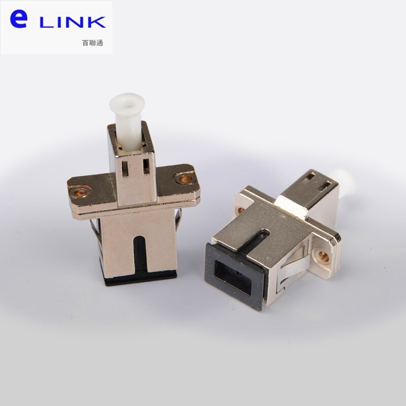 5pcs SC-LC fiber hybrid adapter female to female singlemode MM APC UPC PC LC to SC optical fibre coupler ELINK