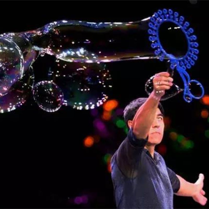 6 Teile/satz Jumbo Bunte Blase Zauberstab Gebläse Für Kinder Sommer Im Freien Spaß 7IN