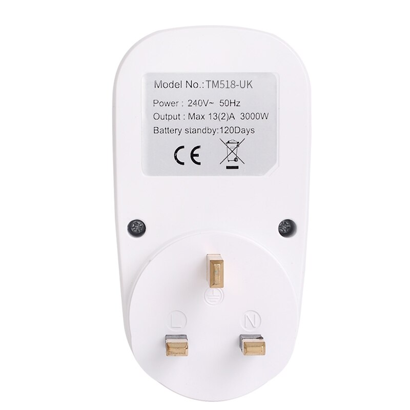 UK Plug British Outlet 7 Days Weekly Programmable Digital Plug Socket Timer Switch Time Relay Wall Clock Power AC 230V 220V 50Hz