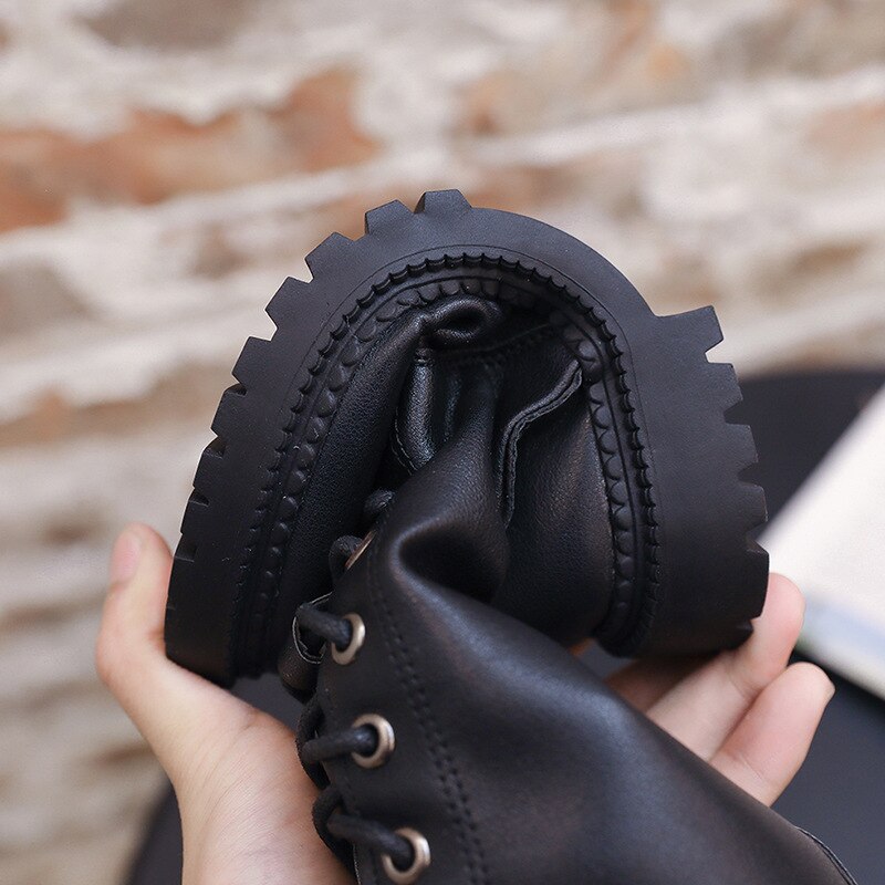 Ragazze di modo di Roma Stivali Cross-legato Per Bambini di Alta Top Stivali 2020 Nuovo Autunno Inverno Bambini Martin Stivali di Cuoio DELL'UNITÀ di elaborazione ragazze Scarpe