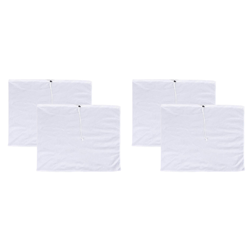 A36T-4 Pack Brew Bags - Herbruikbare Mesh Bag Voor Fruit Cider Druif Wijnpers Trekkoord Uitpersen Brouwen In Een Zak 38X42cm