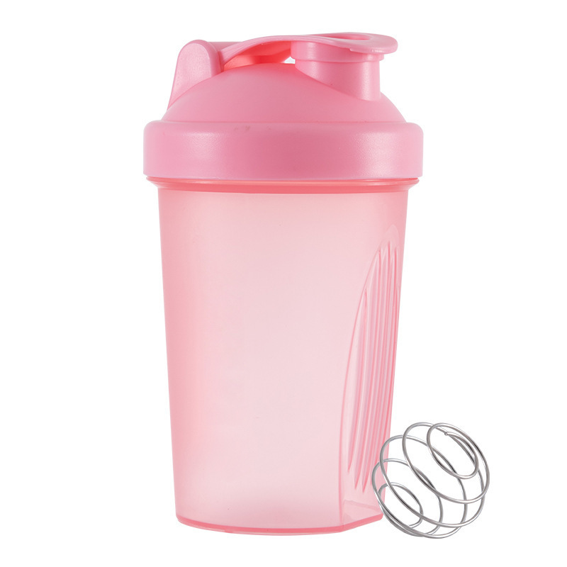 Bouteille Shaker mélangeur de 400ML, avec échelle de protéines, étanche, pour l'entraînement en poudre, tasse de mélange de Sport, bouteille d'eau: Bleu profond