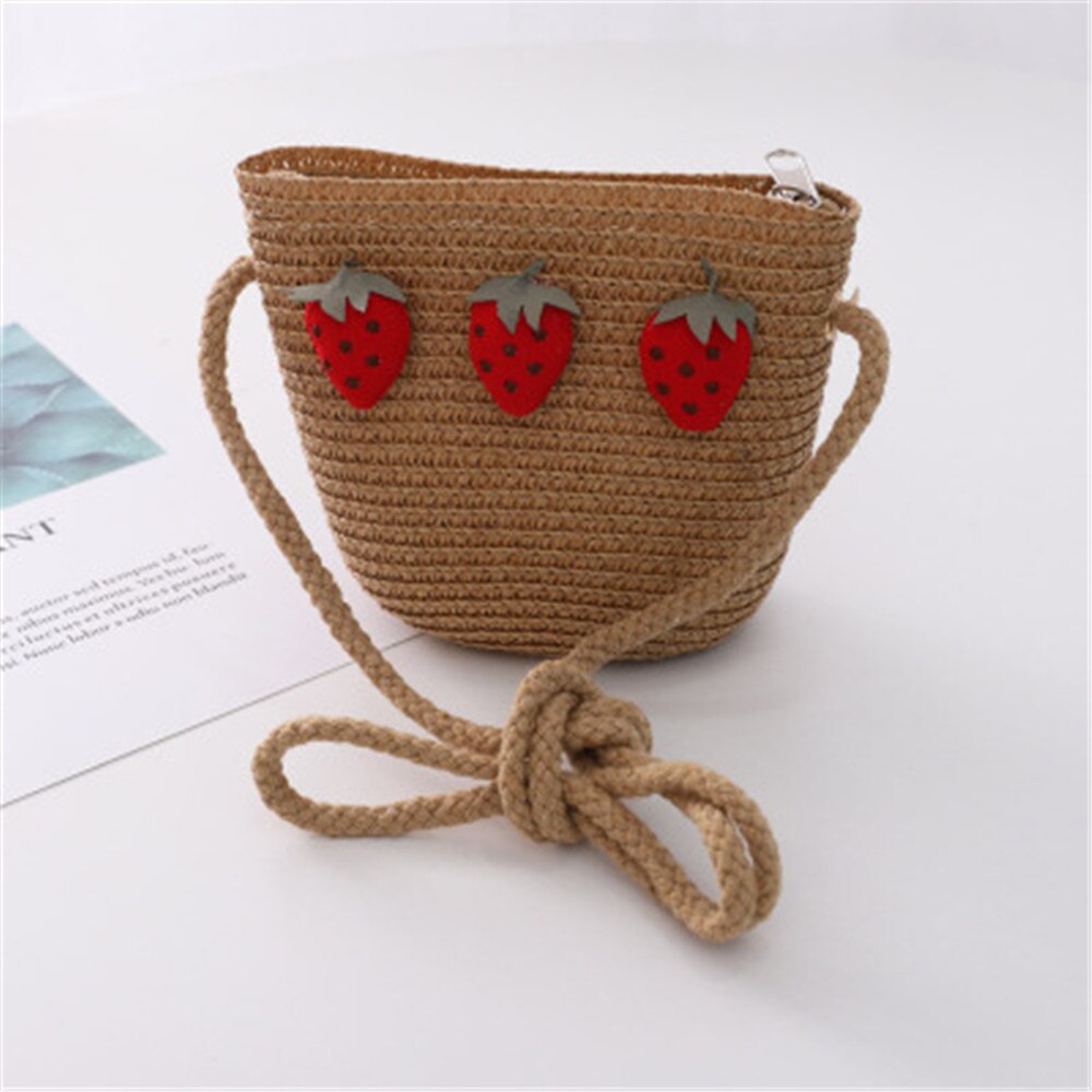 Chapeau de paille d'été pour enfants, mignon, fraise, pour la plage, pour filles de 3-8 ans: 7