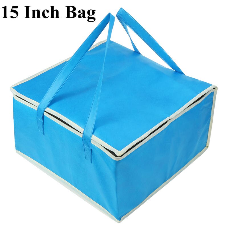 16 zoll Isolierte Tasche Mittagessen Kühltasche Isolierung Klapp Picknick Tragbare Eis Packung Lebensmittel Thermische Lebensmittel Tasche Pizza