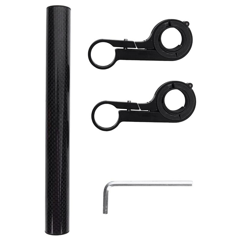 Fiets Stuur Extender, Bike Extension Bar Dubbele Klem Aluminium Houder Beugel Accessoires