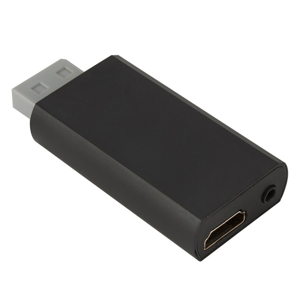 Adaptateur Wii vers HDMI Résolution Full HD 1080p 1 Unité, Convertisseur pour Écran de PC ou de Télévision Haute Définition, Prise Audio de 3,5 mm, Compatible Wii2HDMI