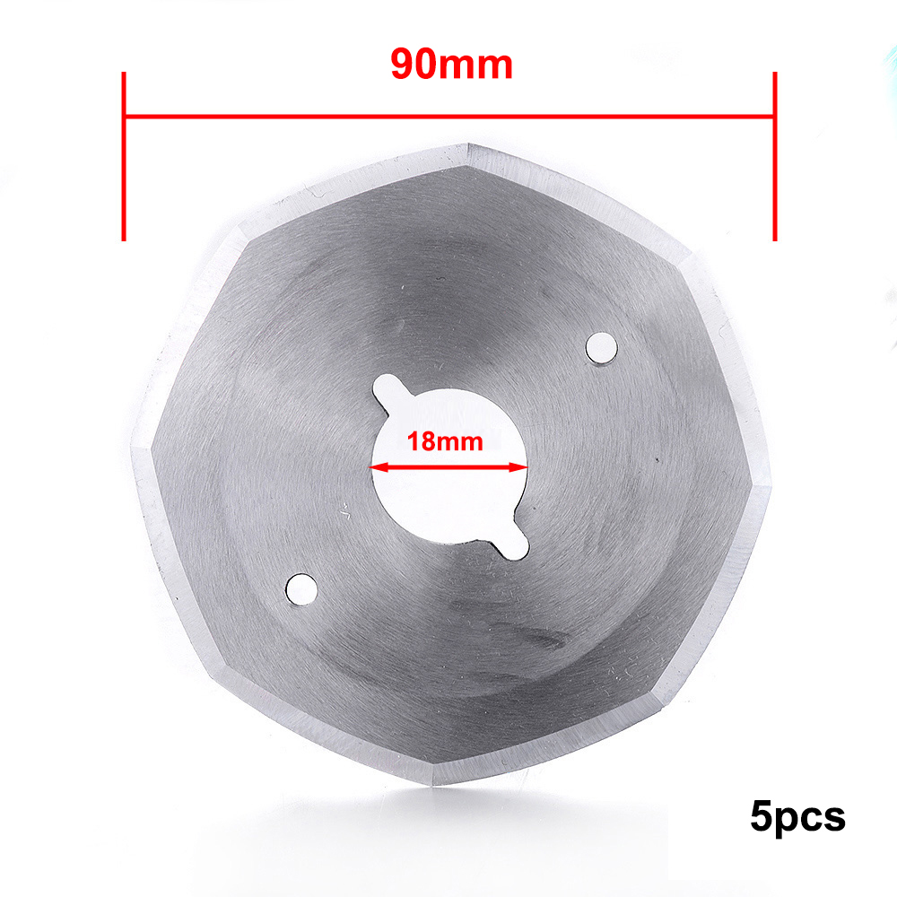 5PCS Gelegeerd Staal YJ-65/70/90/100 Roterende Ronde Blade Elektrische Doek Snijmachine Doek Stof mes Cutter DIY Handgereedschap: Rode/zwart