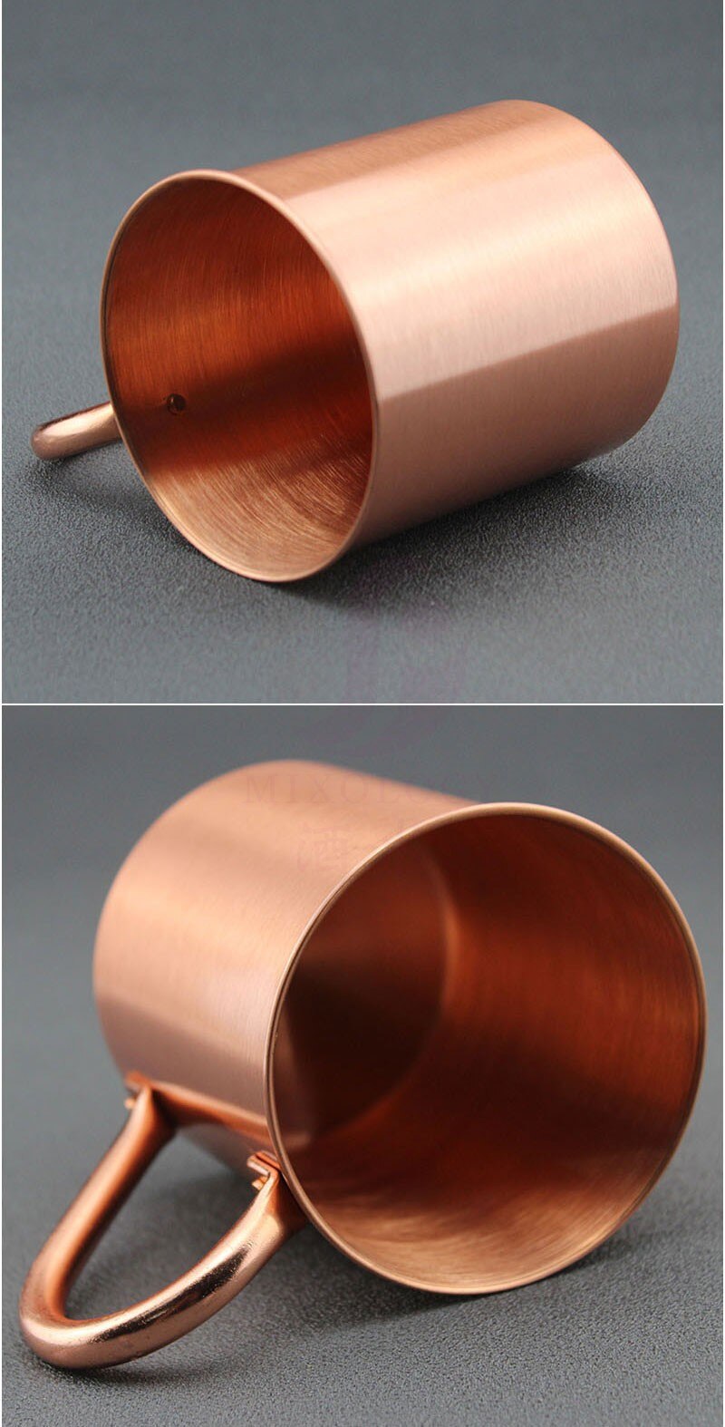 Moscow Mule-tazas de cobre puro en forma de cilindro, 100% tazas de cobre sólido puro, 16 oz, jarra de cobre para cerveza