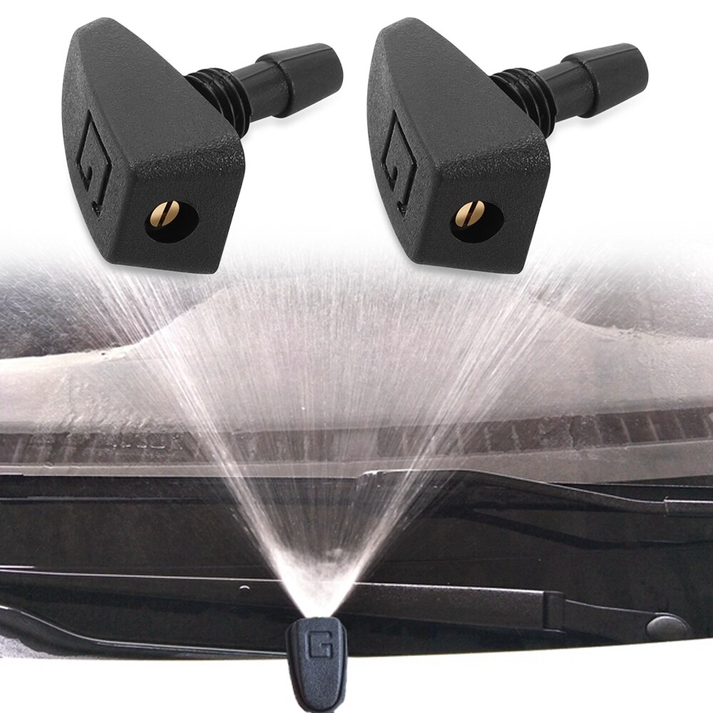 Voiture universel lave-glace gicleur tête d'essuie-glace ventilateur en forme de bec couvercle sortie d'eau buse réglage Auto accessoires