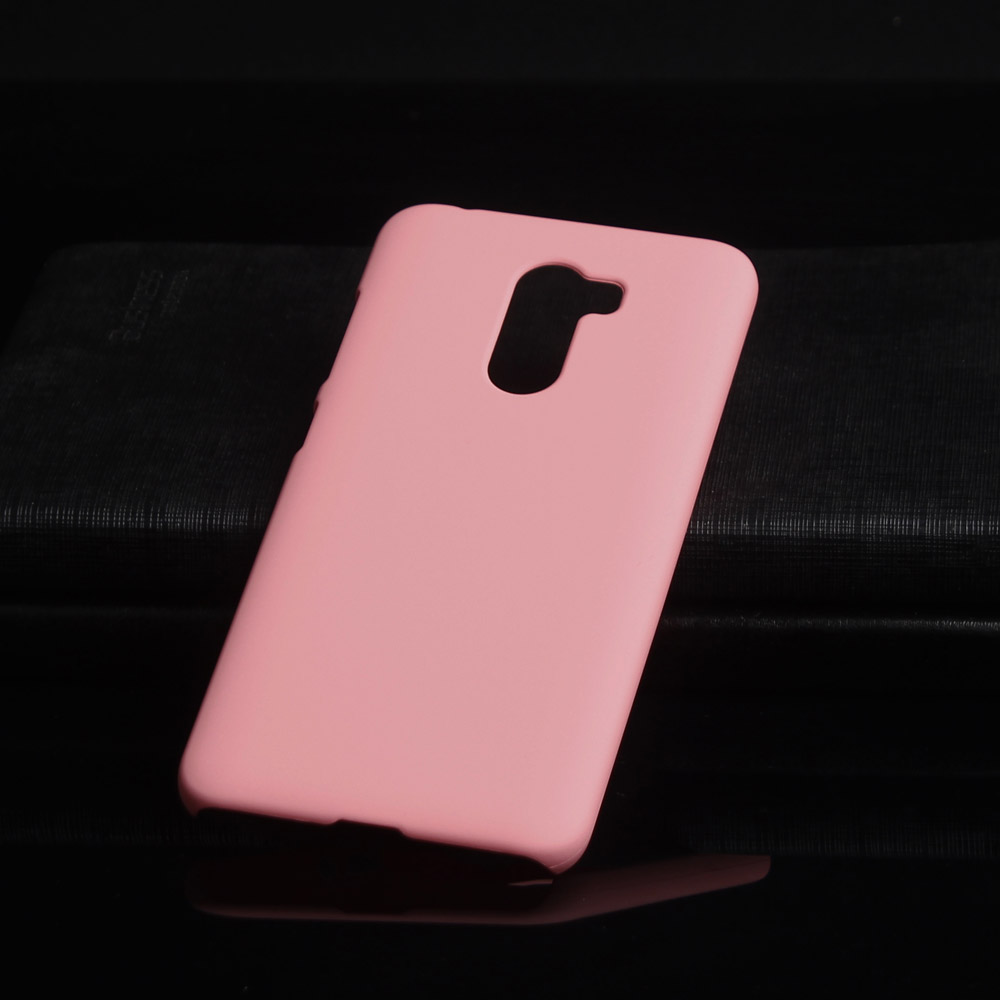 Matte Plastic Coque Cover 5.99For Xiaomi Pocophone F1 Case For Xiaomi Mi Pocophone Poco F1 Phone Back Coque Cover Case: Pink