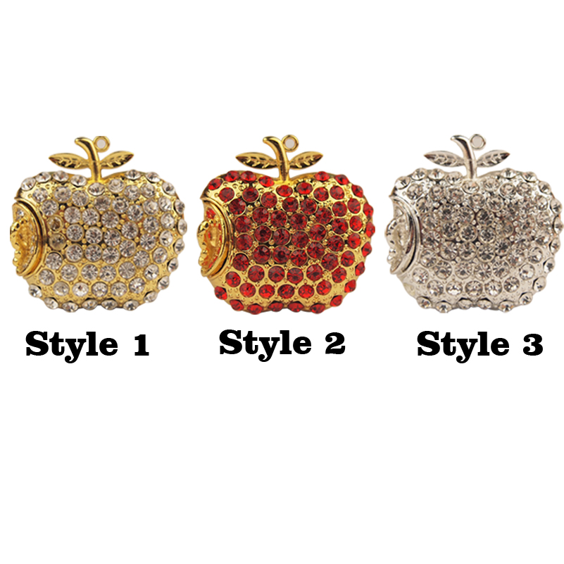 Jewelry Apple USB Flash Drives 32GB 16GB 8GB 4GB 128MB Pendrive Diamond Pen Drive USB Memory Stick Flash Card Key USB 2.0
