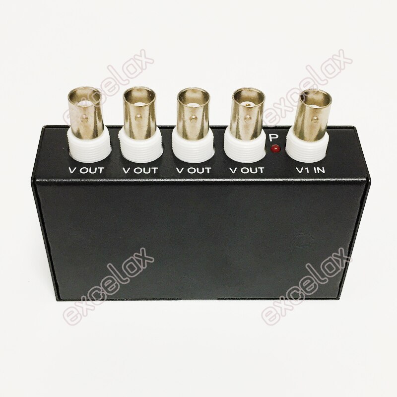 mini 1 na 4 wyjście 5MP 4MP 3MP 2MP AHD CVI TVI CVBS rozdzielacz wideo BNC rozdzielacz robić koncentrycznego analogowego HD kamera robić monitoringu CCTV