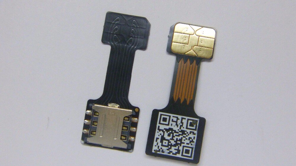 1 stk sort dobbelt sim-kort adapter til android to 2 nano sim nano-sd hukommelseskort konverter til xiaomi redmi note 3 4 3s pro