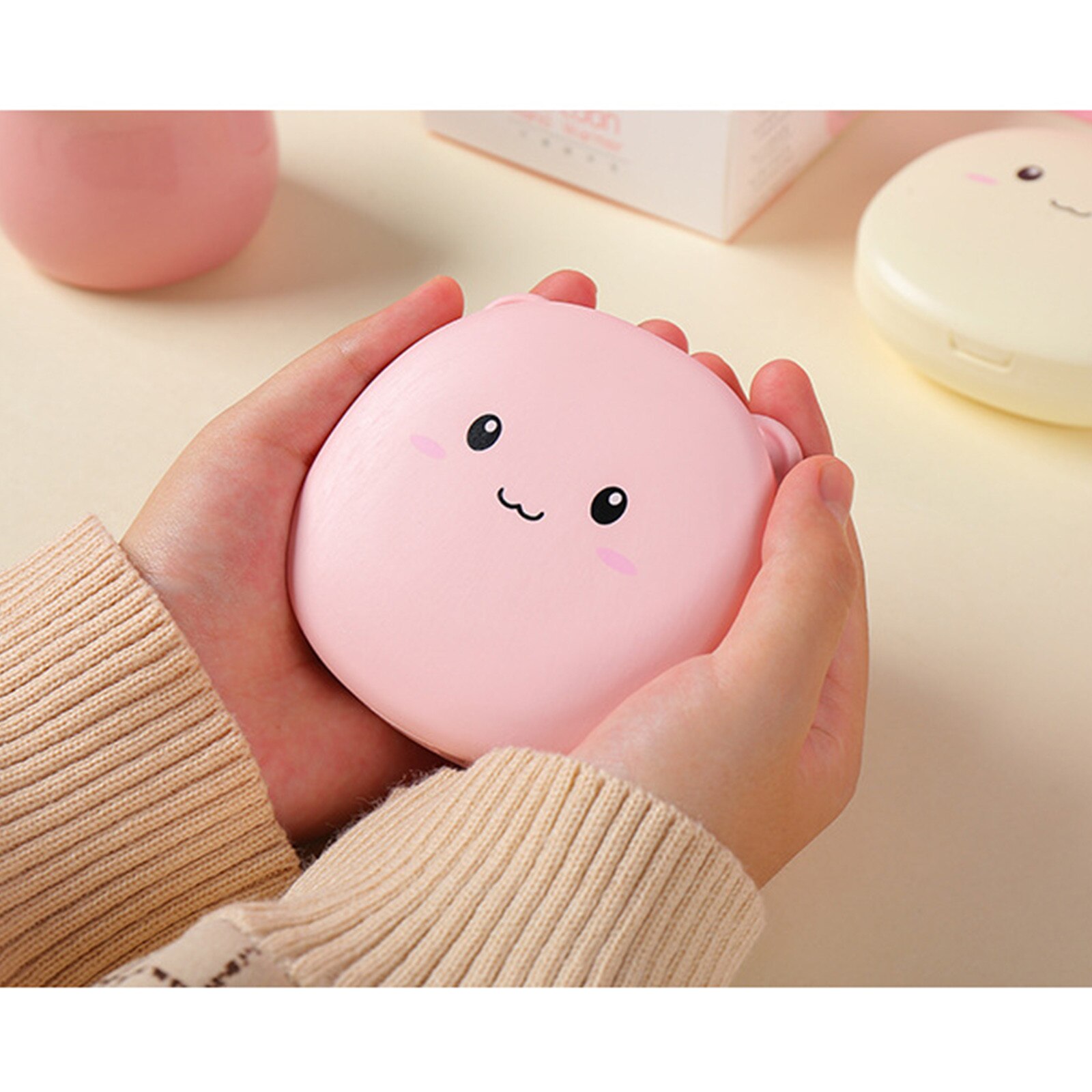 Gato lindo calientamanos calentador para invierno Mini portátil de mano USB móvil de la energía de carga útil el calentamiento de bebé calentador de #40