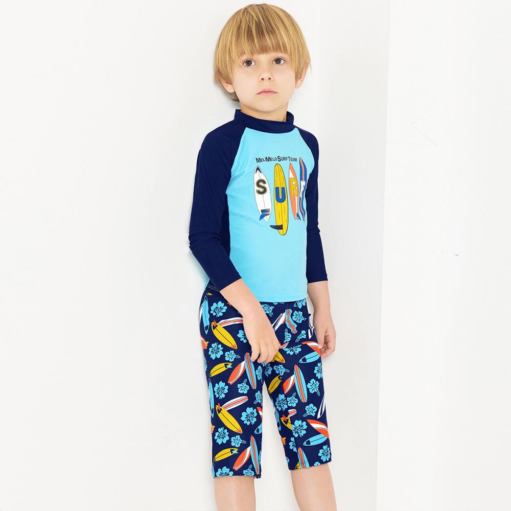 July Sand Boy Swimwear Two Piece Children Boy Swimsuit Bathing Suits Swimming Kids Beach Surfing Wear