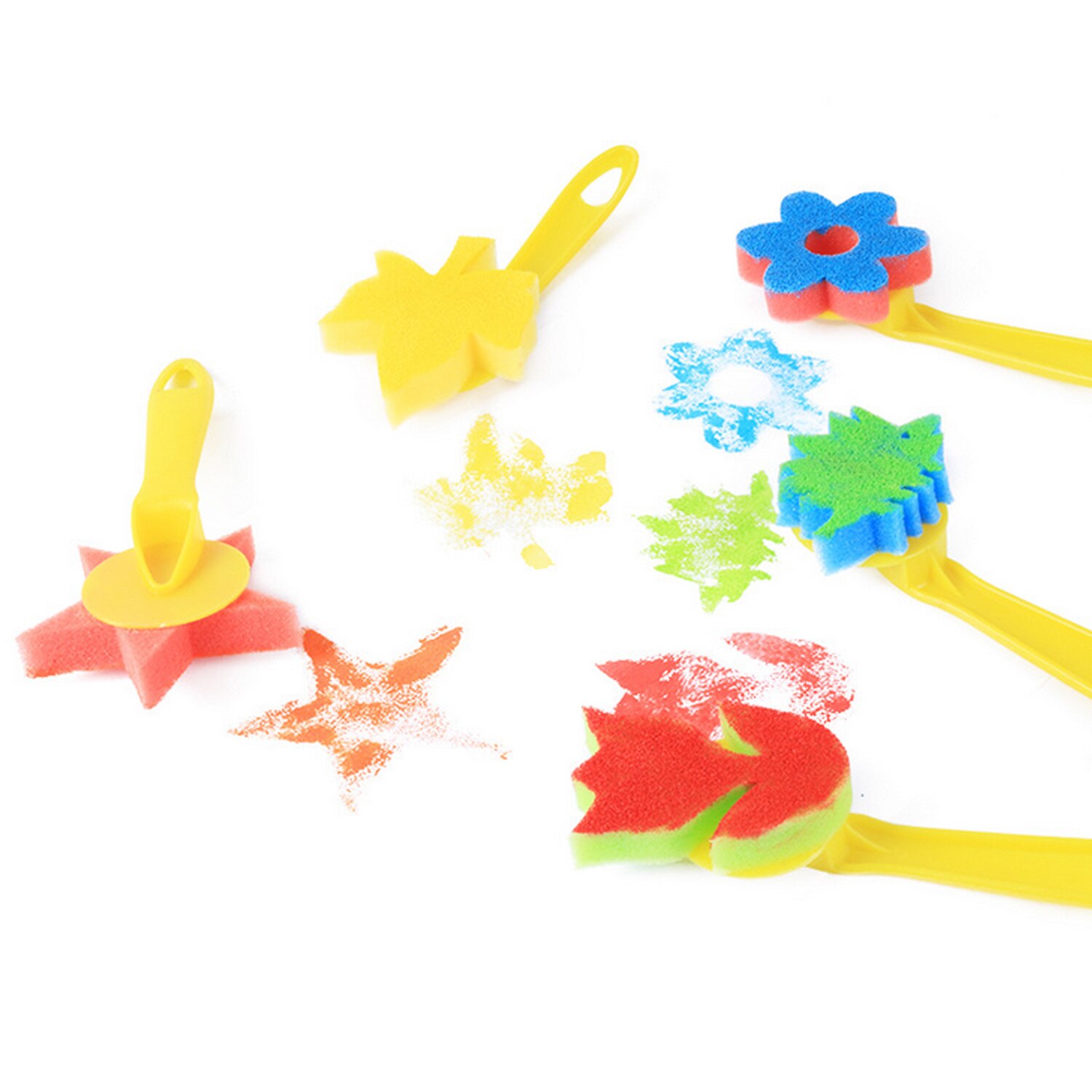 12 STUKS Foam Spons Penselen Set DIY Schilderen Gereedschap voor Kids Kinderen Studenten Thuis Kleuterscholen Klaslokaal