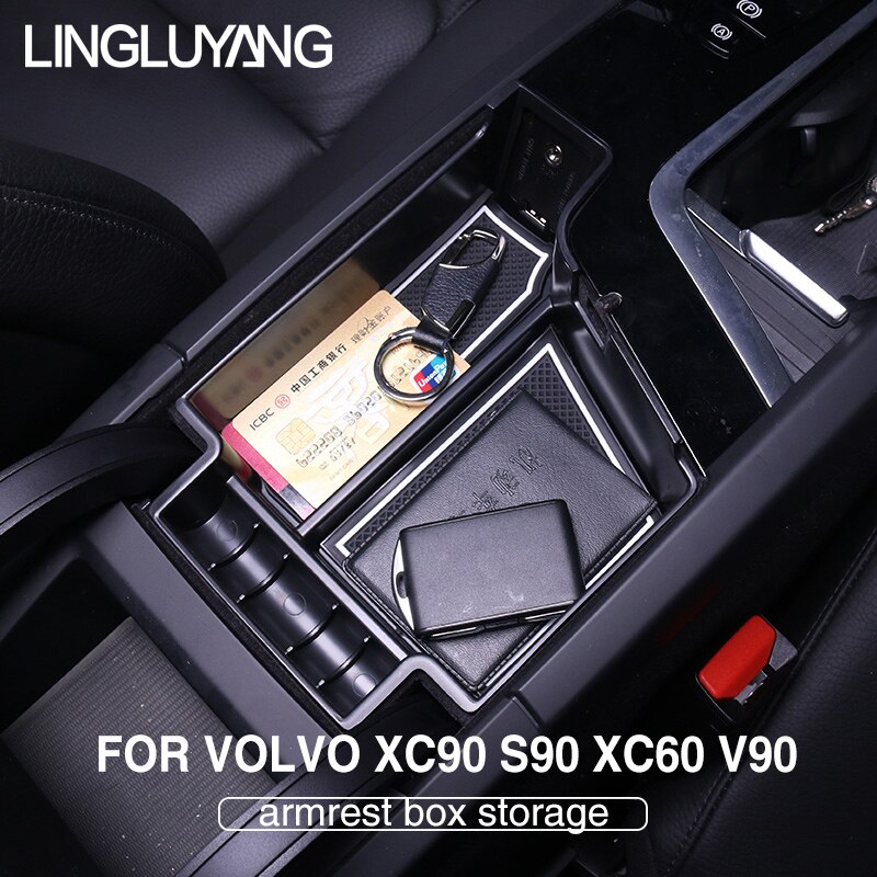 Suitable for Volvo XC90 model xc90 central armrest box storage box car accessories