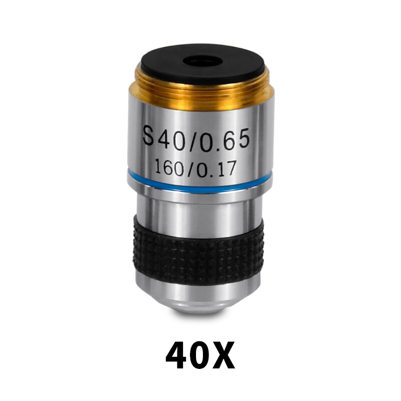 185 Achromatic Biological Microscope Objective Lens 4X 10X 20X 40X 60X 100X 1PC: 40X