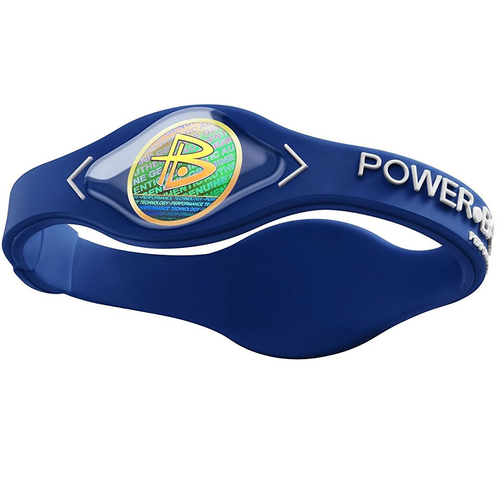 Power Energy Hologram Bracelet for Men Sport Wristbands Balance Ion Magnetic Therapy Women Silicone Band: Navy blue / S-(17.5cm)