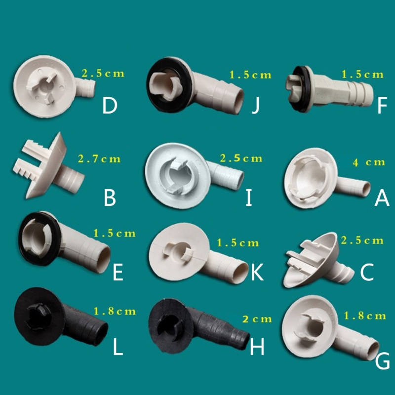 2pcs Universal Air Conditioner Drain Outlet Connector External Unit Drain Hose Connector Elbow Fitting Easy Installation