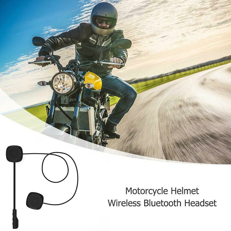 Bluetooth 5.0 hjelm headset højttaler tilbehør trådløs motorcykel intercom interphone hovedtelefon