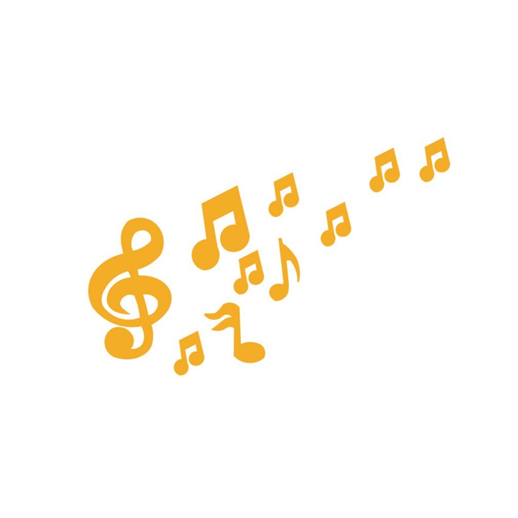 Gold Music Note Acrylic Mirror Wall Stickers DIY Art Wall Decor Wall Stickers Mirror Wall Sticker Home Decor Living Room