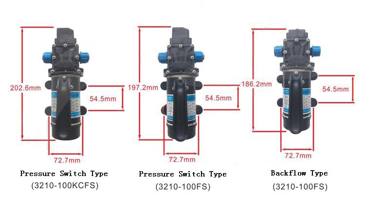 Jingyi Pompa Sommersa DC 12V Multiuso, Motore In Rame Per Irrigazione, Lavaggio Auto, Drenaggio E Giardino - 3