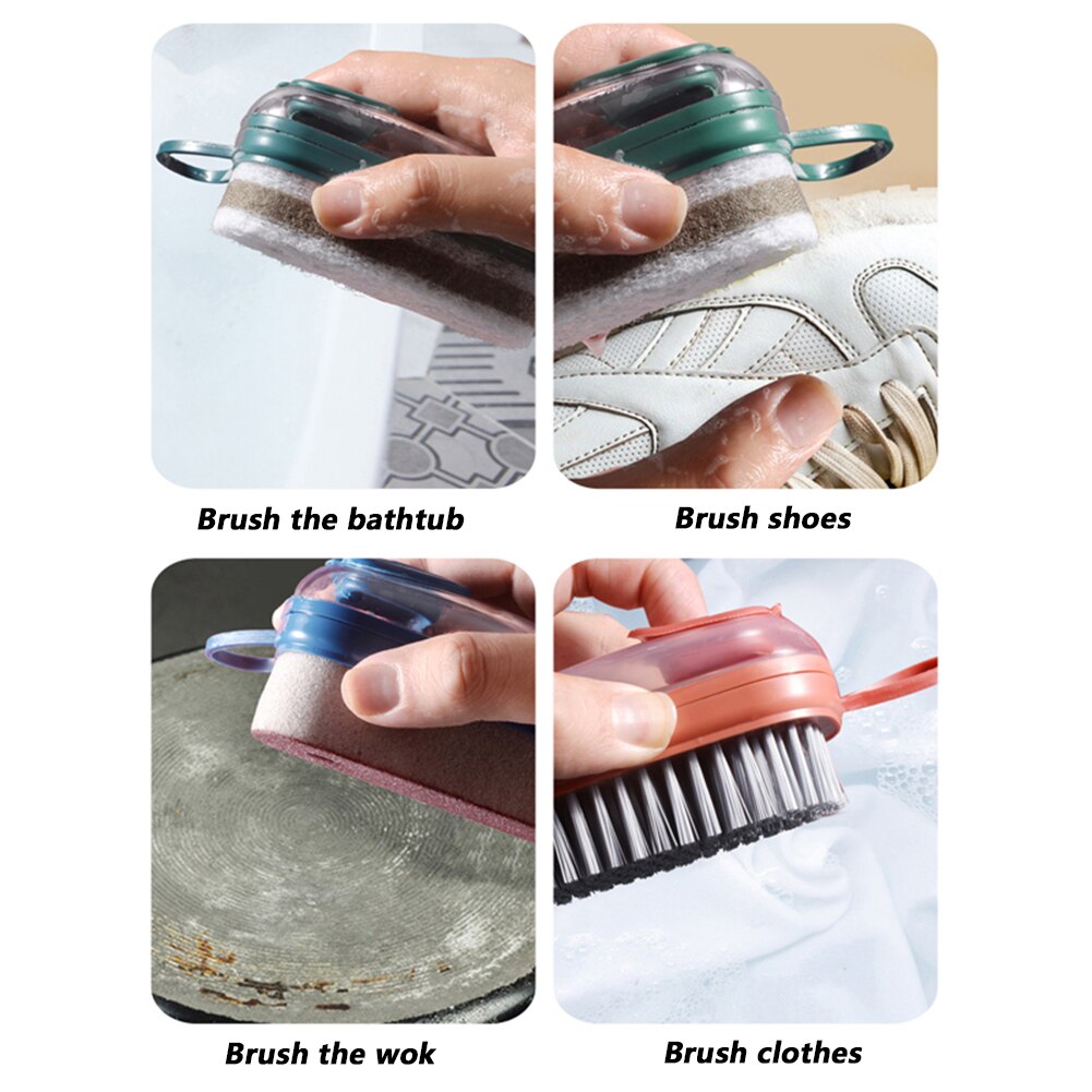 Multifunctionele Zeep Doseren Wassen Borstel Afwasborstel Schotel Scrubber Met Dispenser Schoonmaken Tool Keuken Accessoires