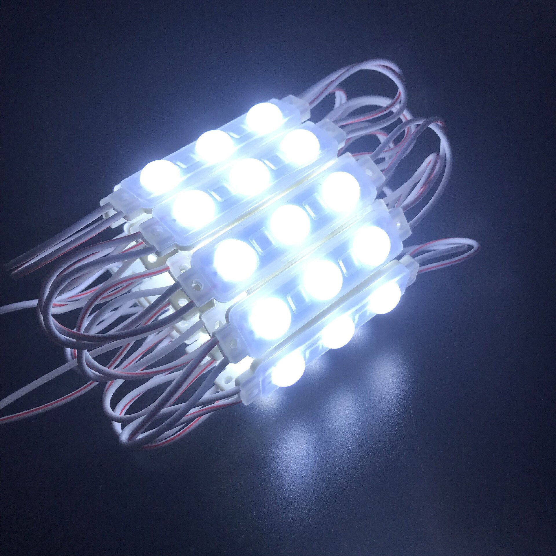 20PCS Mini Small Letter LED Module 2835 3LED Module 30mmx9mm with Lens Waterproof LED backlight module for Advertising Light box