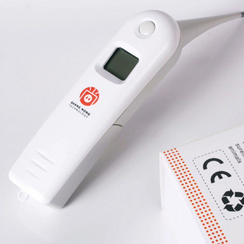 Digital Veterinary Pet Thermometer for Animal Livestock Rectally Measuring Body Temperature