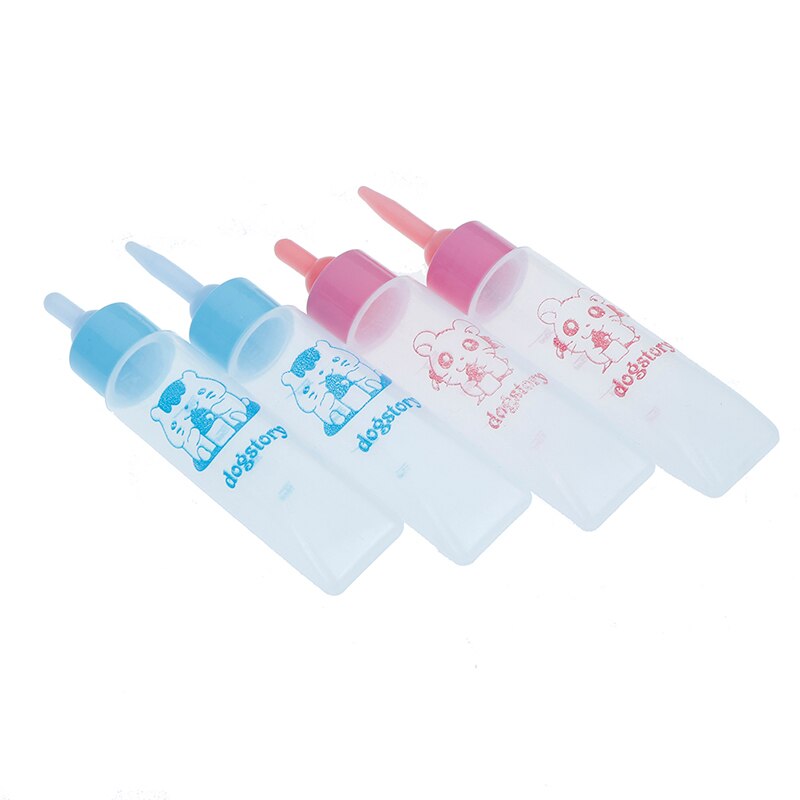 1Pcs Pet Melk Fles 30Ml Siliconen Tepel Kleine Dier Voeden Hamster Kat Honden Puppy