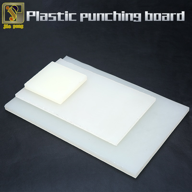 Pvc stansbräda vit tjock plastskiva gummidyna klubba matta läder pysselverktyg stor mitten liten storlek 1 st