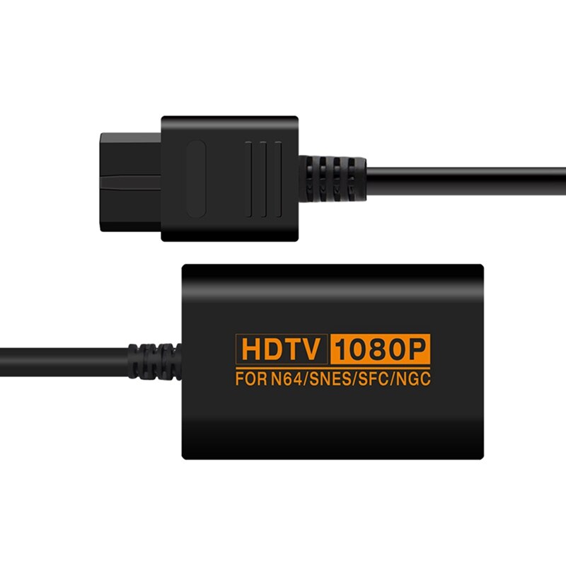 1080P HDTV Converter with Cable for Nintendo 64 / SNES / NGC Gamecube for Retro Video Game Console