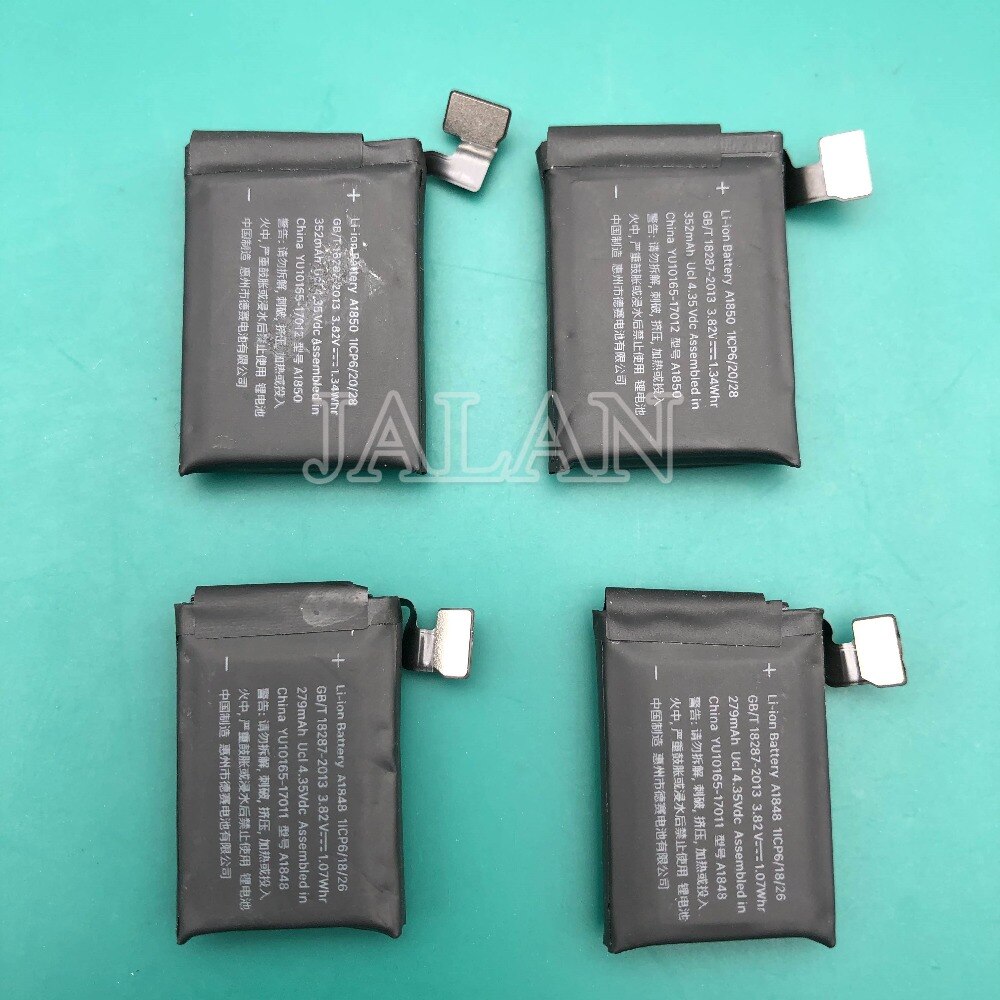 1Pcs Originele Batterij Voor Apple Horloge Serie 4 A2058 A2059 40Mm 44Mm 291.8Mah 224.9Mah Real batterijen Vervanging Reparatie