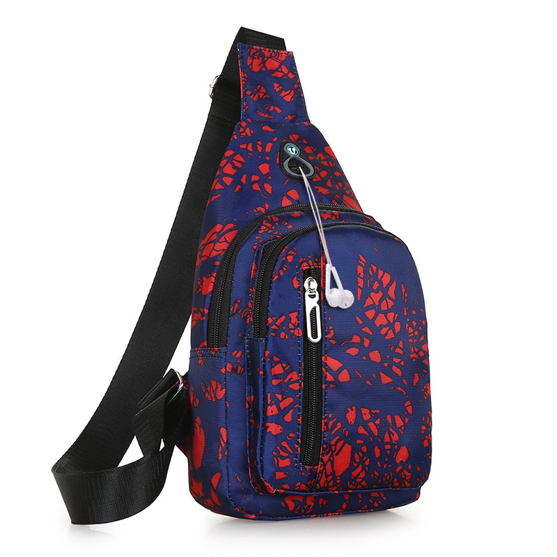 Waterproof Nylon Sling Chest Bag Back Travel Climb Cross Body Messenger Shoulder Pack Chest Bags Men Women Couple Bags