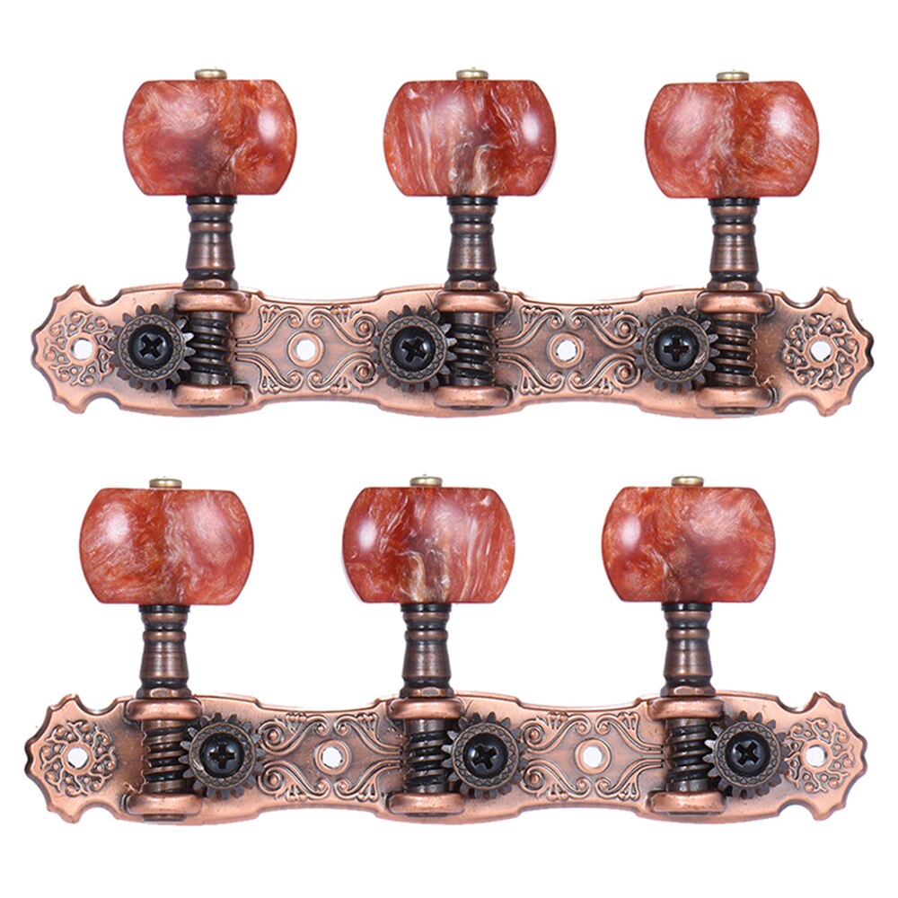 Mécaniques de guitare alice en alliage de zinc et bronze, accessoires de guitare fabriqués à la main, boutons imitation ébène, chevilles d'accordage, clé aos -022 v 3p