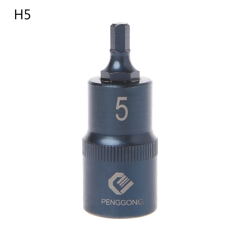 Hexagon Schroevendraaier Socket Multifunctionele Handgereedschap Boor Handje Socket H4 H5 H6 H7 H8 H10 H12 h14 H17: H5