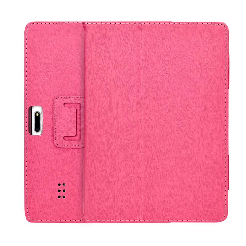 Étui pour tablette pour 10 pouces 10.1 pouces tablette PC cuir étui socle Smart support magnétique coque anti-saletés antichoc: Red