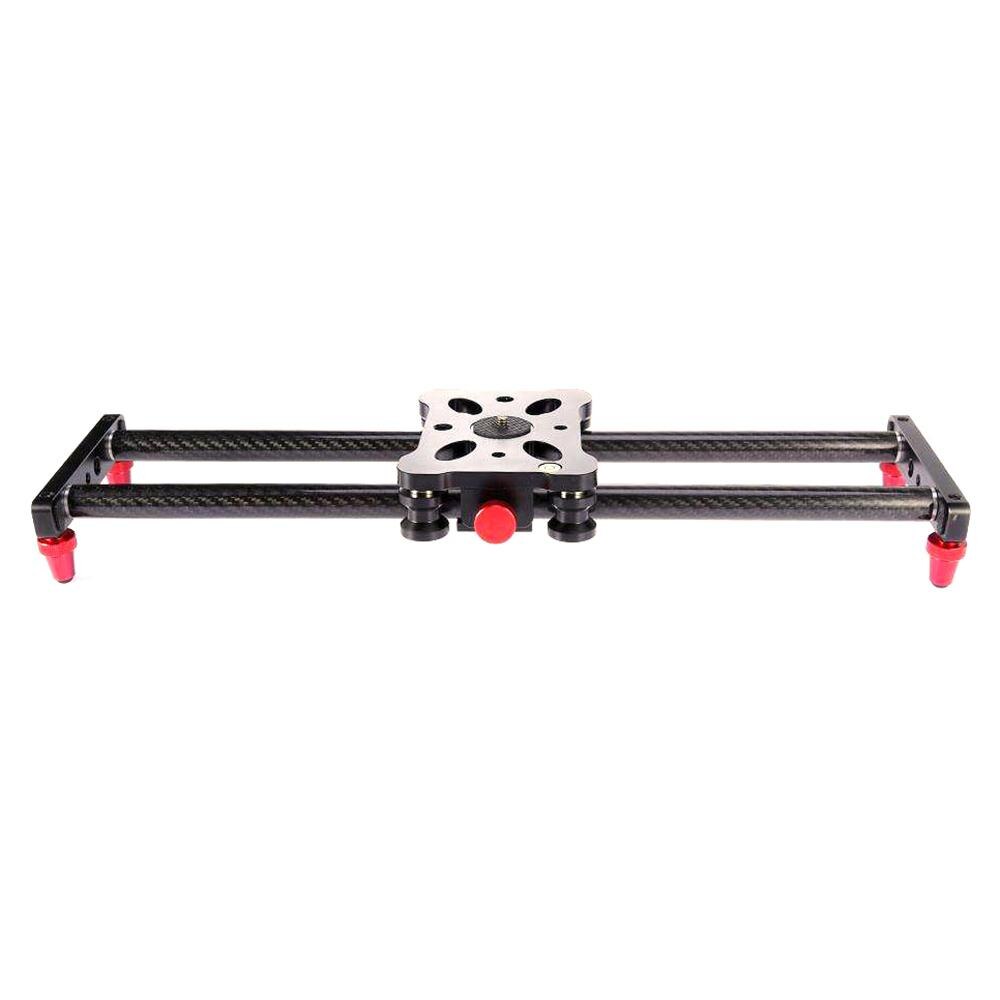 Kuulee 40CM Camera Slider Adjustable Carbon Fiber Camera Dolly Track Slider Video Stabilizer Rail