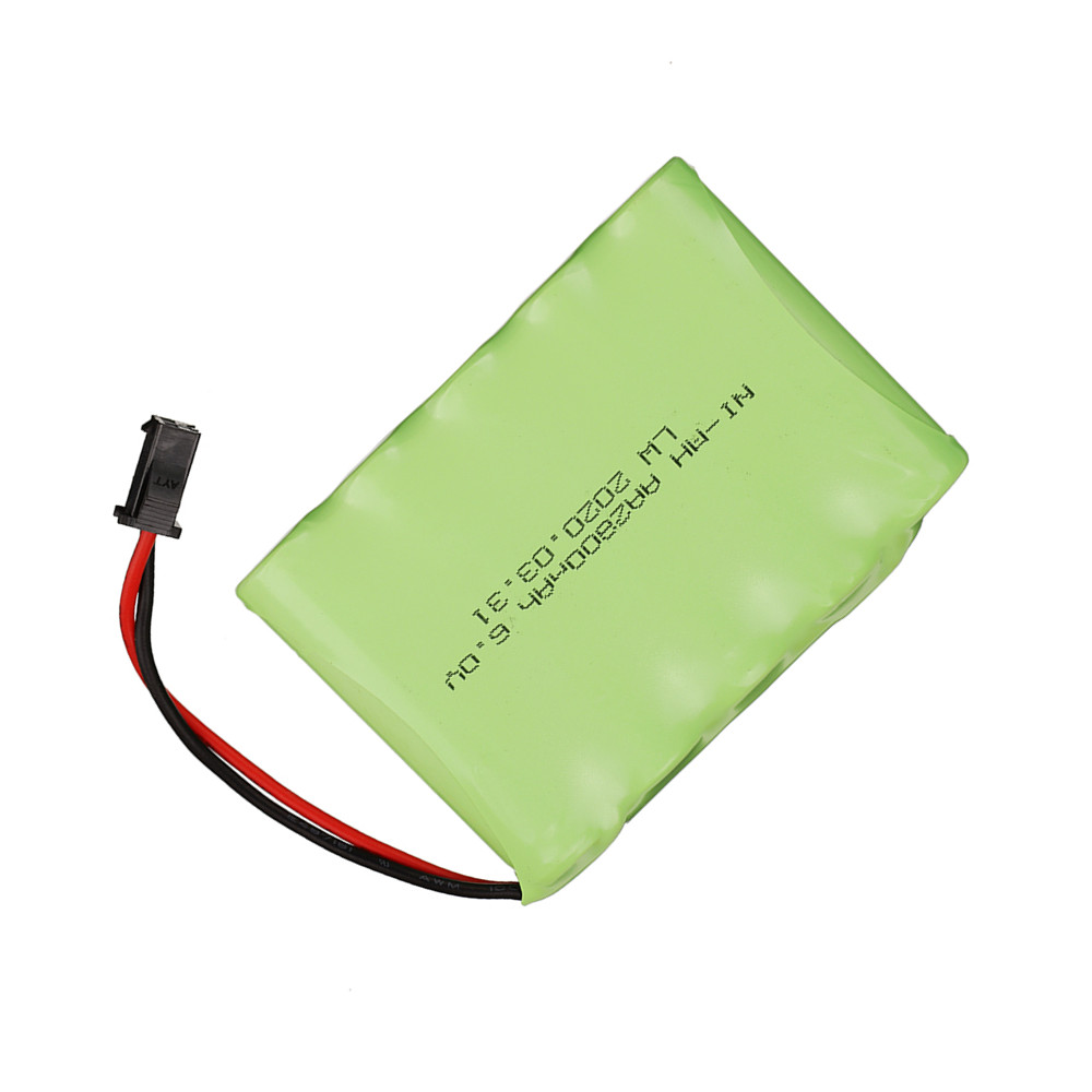 Batería NI-MH de 6 V y 2800mAh para juguetes a control remoto, dispositivo eléctrico de seguridad, AA, grupo de baterías SM/EL-2P/JST/PlUG