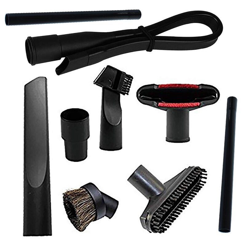 For 32mm 35mm Vacuum Hoover Cleaner Dusting Brush Crevice Nozzle Stair Tool Kit PP Hair Brush Horse Hair Round Brushes Adapter
