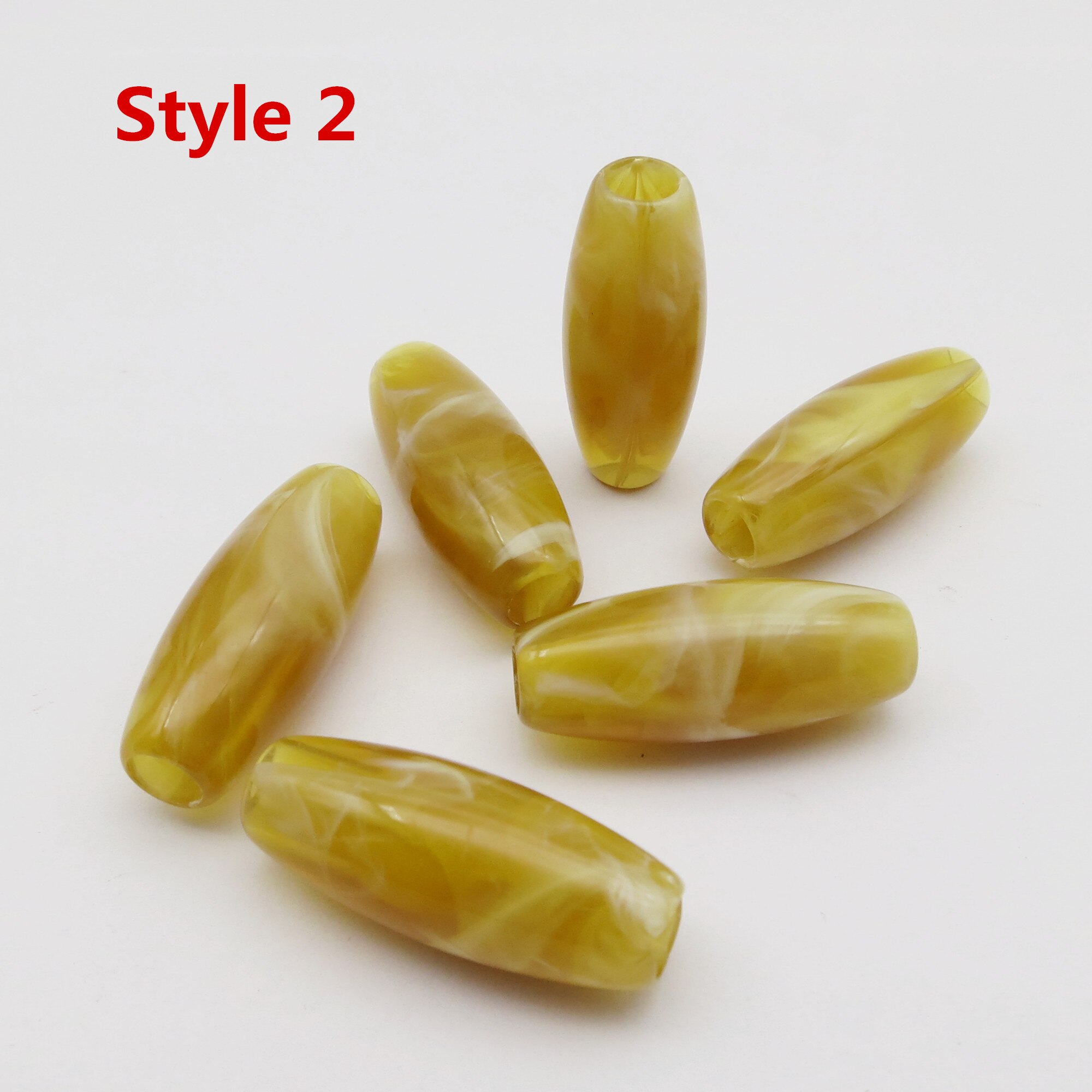 6Pcs/12Pcs Haak Vlechten Acryl Haar Vlecht Dread Baard Dreadlock Kralen Ringen Buis Voor Kinderen Meisjes Vrouwen haar Accessoires