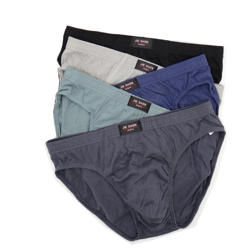 5 st/parti 100%  bomullskalsonger för män, plus size, trosor, 4xl/5xl/6xl andningsbara herrtrosor