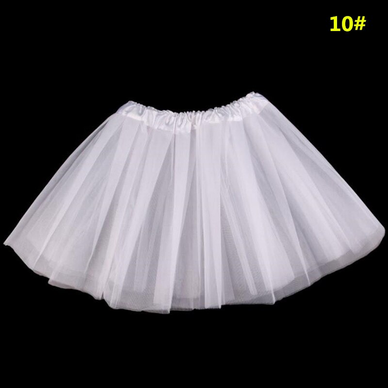 Falda tutú para bebés, faldas para niñas, faldas de verano de poliéster con hilo de red, Falda de baile de medio cuerpo, ropa de actuación para niños, Color Navidad: white