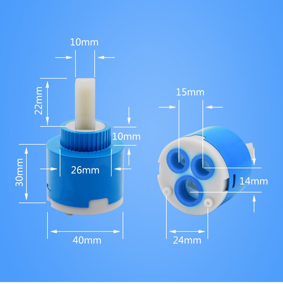 Shower Valve Ceramic Faucet Cartridge 2/3/4/5 Way Shower Valve Diverter Cold & Water Mixer Cartridge Sizes 31/35/44mm: CH40